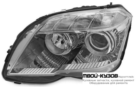 ФАРА ЛЕВАЯ СТОРОНА ЛИНЗОВАННАЯ С КОРРЕКТОР (DEPO) для Mercedes X204 GLK-CLASS (2008-)