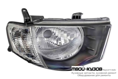 ФАРА ПРАВАЯ СТОРОНА ПОД КОРРЕКТОР УКАЗАТЕЛЬ ПОВОРОТА (DEPO) ПРОЗРАЧНЫЙН для Mitsubishi L200 (2005-)