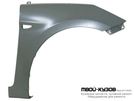 КРЫЛО ПЕРЕДНИЙ ПРАВАЯ СТОРОНА С ОТВ ПОД ПОВТОРИТЕЛЬ (ТАЙВАНЬ) для Hyundai SOLARIS (2011-)