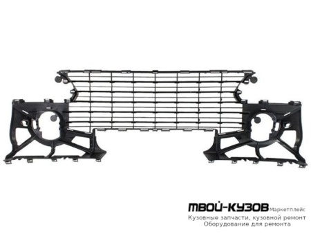 РЕШЕТКА БАМПЕРА ПЕРЕДНИЙ С ОТВЕРСТИЯМИ ПОД ПРОТИВОТУМАННЫЕ ФАРЫ (ТАЙВАНЬ) для Peugeot 307 (2005-)
