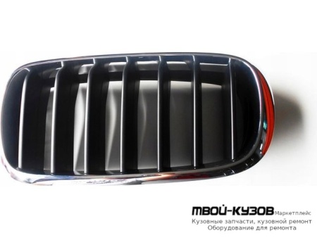 РЕШЕТКА РАДИАТОРА ЛЕВАЯ СТОРОНА ХРОМ ЧЁРНЫЙ (ТАЙВАНЬ) для BMW F15 X5 (2013-)
