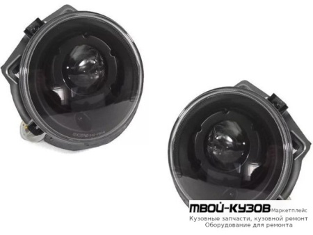 ФАРА ЛЕВАЯ + ПРАВАЯ (КОМПЛЕКТ) ПОД КОРРЕКТОР ТЮНИНГ ЛИНЗОВАННАЯ ВНУТРИ (DEPO) ЧЁРНЫЙ для Mercedes W463 (1992-) GELENDEWAGEN