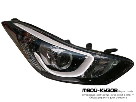 ФАРА ПРАВАЯ СТОРОНА ЛИНЗОВАННАЯ , ДИОД , ПОД КОРРЕКТОР (КИТАЙ) для Hyundai ELANTRA / AVANTE (2010-)