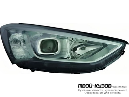 ФАРА ПРАВАЯ СТОРОНА ЛИНЗОВАННАЯ +/- КОРРЕКТОР (КИТАЙ) для Hyundai SANTA FE (2012-)
