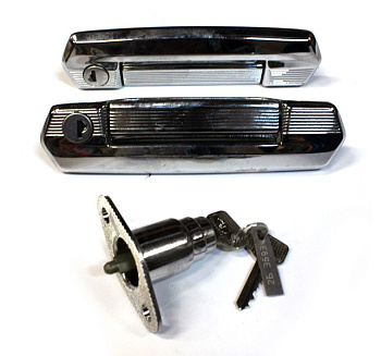 Ручки дверей наружные ВАЗ-2106 передние с замком багажника в сборе (ДААЗ)