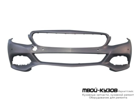 БАМПЕР ПЕРЕДНИЙ С ОТВ ПОД ДАТЧИКИ , П/КАМЕРУ , ГРУНТ (ТАЙВАНЬ) для Mercedes W205 (2014-)