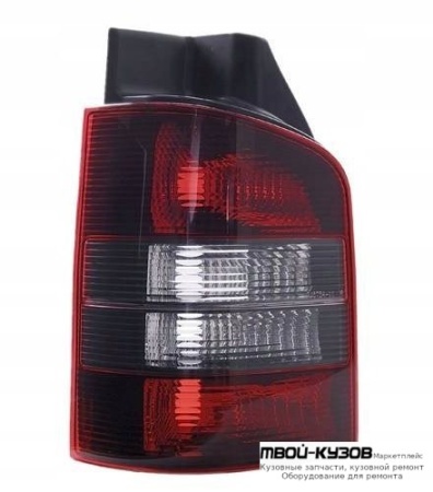 ФОНАРЬ ЗАДНИЙ ВНЕШНИЙ ЛЕВАЯ СТОРОНА КРАСНЫЙ БЕЛ , (DEPO) ТОНИР для Volkswagen TRANSPORTER T5 (2003-2009)