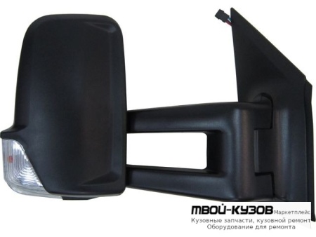 ЗЕРКАЛО ПРАВАЯ СТОРОНА ЭЛЕКТР С ПОДОГРЕВОМ , УКАЗАТЕЛЬ ПОВОРОТА ДЛИНН КРОНШТЕЙН (CONVEX) (КИТАЙ) для Mercedes SPRINTER (2006-)