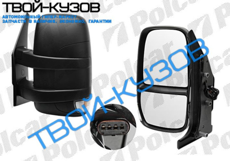 DAILY 06- ЗЕРКАЛО ЛЕВОЕ МЕХАНИКА НА КОРОТКОЙ НОЖКЕ С ПОВОРОТНИКОМ