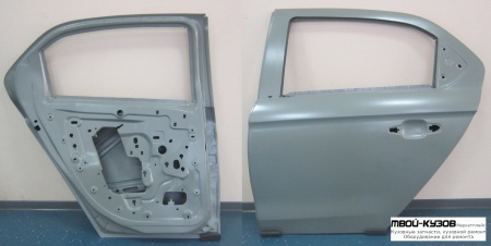 ДВЕРЬ ЗАДНИЙ ЛЕВАЯ СТОРОНА (КИТАЙ) для Citroen C-ELYSEE (2013-), Peugeot 301 (2013-)