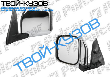 PAJERO/MON 91-97 ЗЕРКАЛО R МЕХАН.ХРОМИРОВАНН