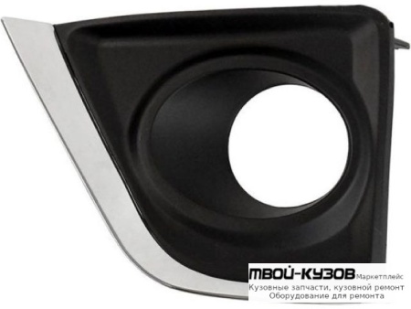 РЕШЕТКА БАМПЕРА ПЕРЕДНИЙ ЛЕВАЯ СТОРОНА С ОТВЕРСТИЯМИ ПОД ПРОТИВОТУМАННЫЕ ФАРЫ , ХРОМ МОЛДИНГ (КИТАЙ) для Toyota COROLLA E180 (2013-)