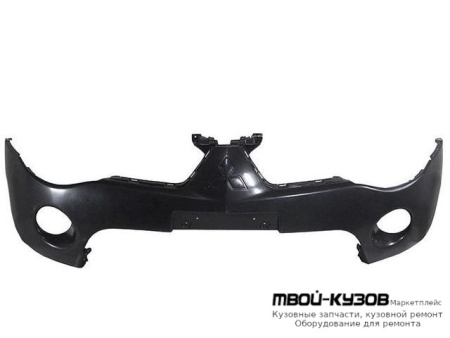 БАМПЕР ПЕРЕДНИЙ БЕЗ ОТВ П/РАСШИРИТ ЧЁРНЫЙ (ТАЙВАНЬ) для Mitsubishi L200 (2005-)
