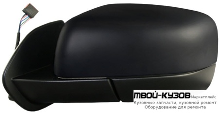 ЗЕРКАЛО ЛЕВАЯ СТОРОНА ЭЛЕКТР С ПОДОГРЕВОМ АВТОСКЛАДЫВ 6 КОНТ (CONVEX) ЧЁРНЫЙ (ТАЙВАНЬ) для Land Rover DISCOVERY (2004-), Range Rover SPORT (2006-)