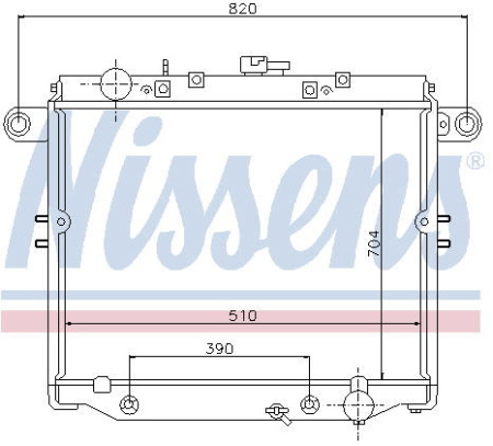 LANDCRUISER (2UZFE) РАДИАТОР ОХЛАЖДЕН AT 4.7 (KOYO)