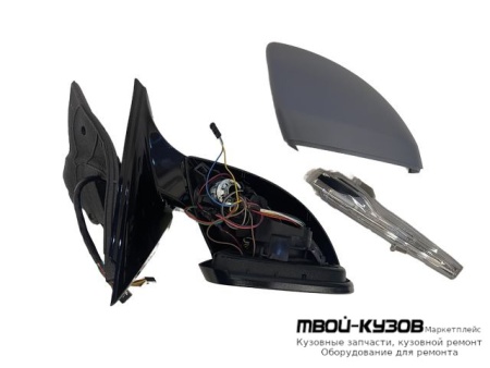 ЗЕРКАЛО ПРАВАЯ СТОРОНА ЭЛЕКТР С ПОДОГРЕВОМ , ПОДСВЕТ , СИГНАЛ СЛЕПЫХ ЗОН АВТОСКЛАДЫВ ПАМЯТЬЮ УКАЗАТЕЛЬ ПОВОРОТА (ASPHERICAL) (ТАЙВАНЬ) для Mercedes W213 (2016-)