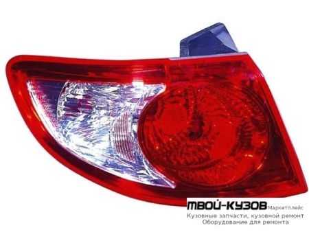 ФОНАРЬ ЗАДНИЙ ВНЕШНИЙ ЛЕВАЯ СТОРОНА (DEPO) для Hyundai SANTA FE (2006-2011)
