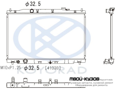 РАДИАТОР ОХЛАЖДЕНИЯ AT (KOYO) для Honda CRV (2012-)