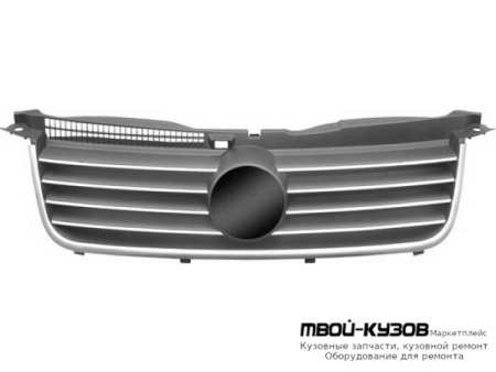 РЕШЕТКА РАДИАТОРА ЧЁРНЫЙ С ХРОМ МОЛДИНГ (ТАЙВАНЬ) для Volkswagen PASSAT B5+ (10.2000-)