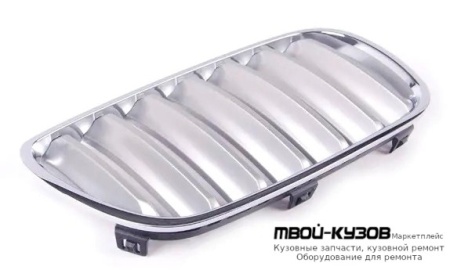 РЕШЕТКА РАДИАТОРА ПРАВАЯ СТОРОНА ХРОМ - ТИТАН (ТАЙВАНЬ) для BMW E83 X3 (01.2004-)