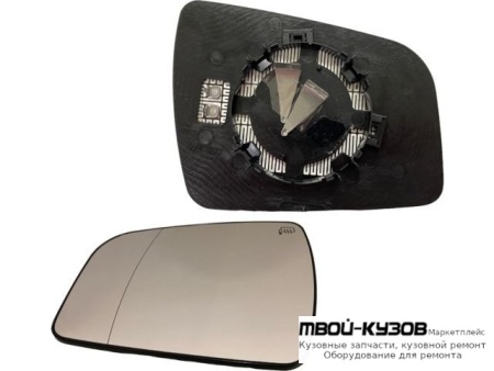 СТЕКЛО ЗЕРКАЛА ЛЕВАЯ СТОРОНА С ПОДОГРЕВОМ (ASPHERICAL) (ТАЙВАНЬ) для Opel ZAFIRA (07.2004-)