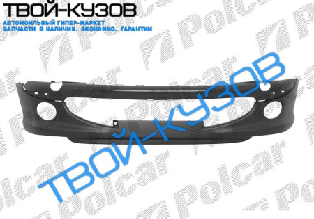 206 03- БАМПЕР ПЕРЕДНИЙ С ОТВ ПОД ПРОТИВОТУМАНКИ ГРУНТ