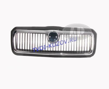 РЕШЕТКА чёрная в хром.рамке  - для SKODA OCTAVIA