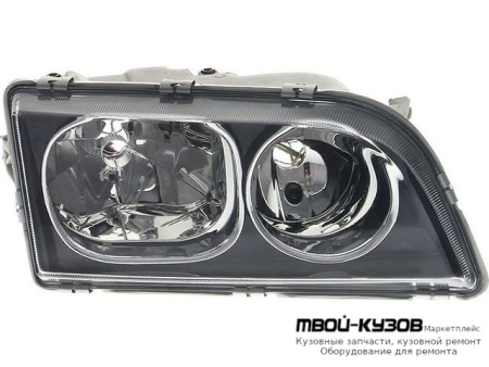 ФАРА ПРАВАЯ СТОРОНА ПОД КОРРЕКТОР ВНУТРИ (DEPO) ЧЁРНЫЙ для Volvo S40 / V40 (1996-)