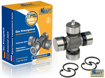 Крестовина ВАЗ-2101 (со стоп.кольцами) (KRAFT) с масленкой