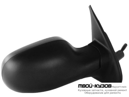 ЗЕРКАЛО ПРАВАЯ СТОРОНА МЕХАН С ТРОСИК (CONVEX) ЧЁРНЫЙ (ТАЙВАНЬ) для Nissan MICRA (2003-)