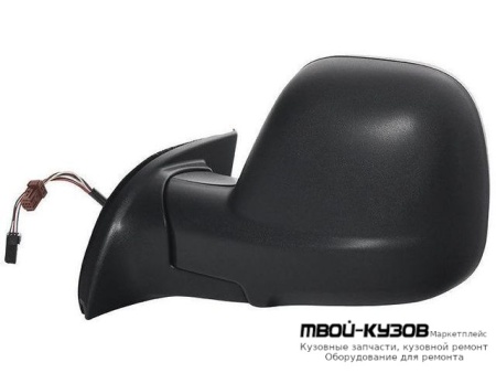 ЗЕРКАЛО ЛЕВАЯ СТОРОНА ЭЛЕКТР С ПОДОГРЕВОМ (CONVEX) ГРУНТ (ТАЙВАНЬ) для Citroen BERLINGO (2013-) / PEUGEOT PARTNER (2015-)