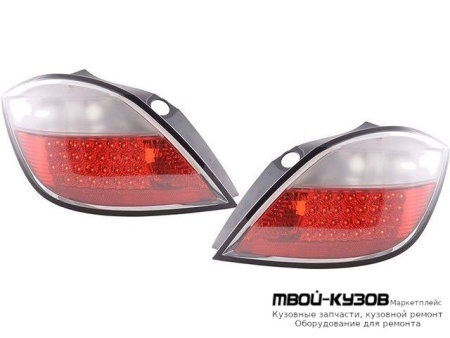 ФОНАРЬ ЗАДНИЙ ВНЕШНИЙ ЛЕВАЯ + ПРАВАЯ (КОМПЛЕКТ) (5 дв) ТЮНИНГ С ДИОД (DEPO) ТОНИР для Opel ASTRA H (06.2004-)