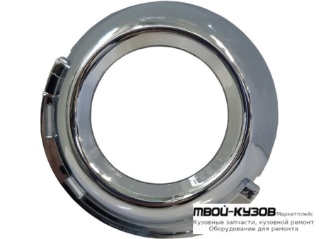 РЕШЕТКА БАМПЕРА ПЕРЕДНИЙ ЛЕВАЯ СТОРОНА С ОТВЕРСТИЯМИ ПОД ПРОТИВОТУМАННЫЕ ФАРЫ ХРОМ (АРГЕНТИНА) для Peugeot 307 (2005-)