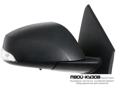 ЗЕРКАЛО ПРАВАЯ СТОРОНА ЭЛЕКТР С ПОДОГРЕВОМ АВТОСКЛАДЫВ (POLYWAY) (CONVEX) ГРУНТ (ТАЙВАНЬ) для Renault MEGANE (2008-)