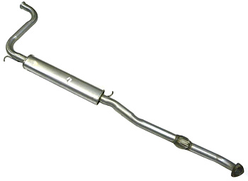 Глушитель доп. (резонатор) ВАЗ-1118,1117,1119 алюм. с гофрой п/каткол. Евро3 (Universal) 11093