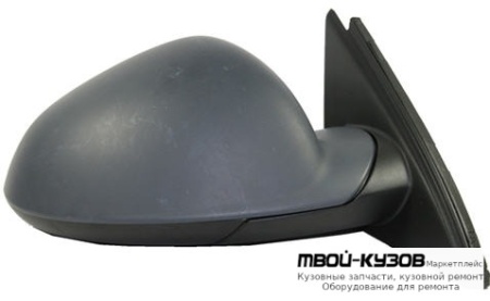 ЗЕРКАЛО ПРАВАЯ СТОРОНА ЭЛЕКТР С ПОДОГРЕВОМ 5 КОНТ (CONVEX) ГРУНТ (ТАЙВАНЬ) для Opel INSIGNIA (2008-)