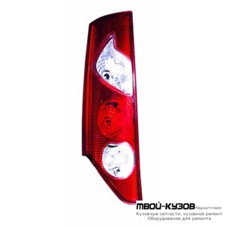 ФОНАРЬ ЗАДНИЙ ВНЕШНИЙ ЛЕВАЯ СТОРОНА П/ ОДИНАРН ДВЕРЬ (DEPO) для Renault KANGOO (2008-2013)