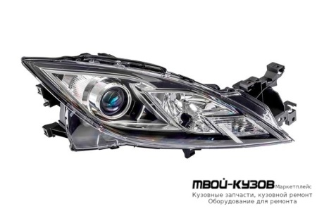 ФАРА ПРАВАЯ СТОРОНА +/- ПОД КОРРЕКТОР (DEPO) для Mazda 6 (2008-2012)