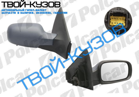 MEGANE II 03- ЗЕРКАЛО R ЭЛЕКТР.ОБОГР.ПОД ПОКРАСКУ,ДАТЧИК ТЕМПЕРАТУРЫ