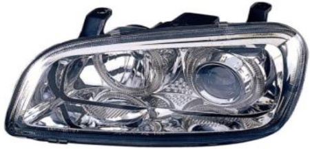 RAV4 ФАРА лев., прав. (КОМПЛЕКТ) ТЮНИНГОВАН. линзованная с 2 СВЕТЯЩ ОБОДК внутри хромирован