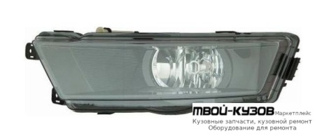 ФАРА ПРОТИВОТУМАННАЯ ЛЕВАЯ СТОРОНА ВНУТРИ ЧЁРНЫЙ (DEPO) для Skoda RAPID (2014-)