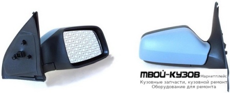 ЗЕРКАЛО ПРАВАЯ СТОРОНА ЭЛЕКТР С ПОДОГРЕВОМ (CONVEX) ГРУНТ (ТАЙВАНЬ) для Opel ASTRA (03.1998 - 2003)