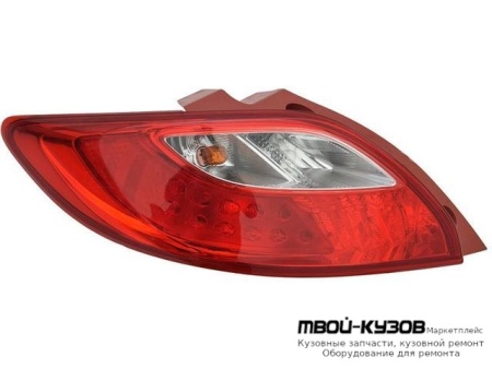 ФОНАРЬ ЗАДНИЙ ВНЕШНИЙ ЛЕВАЯ СТОРОНА (DEPO) для Mazda 2 (2007-)