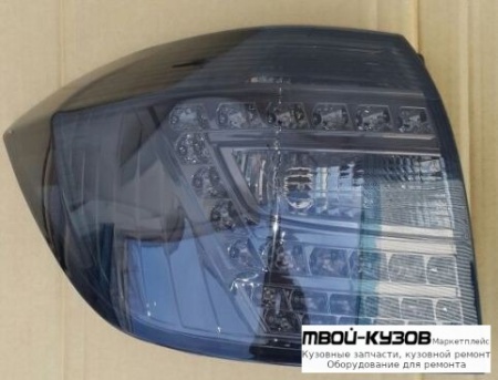 ФОНАРЬ ЗАДНИЙ ВНЕШНИЙ ЛЕВАЯ + ПРАВАЯ (КОМПЛЕКТ) ТЮНИНГ С ДИОД (EAGLE EYES) ТОНИР ВНУТРИ ХРОМ для Toyota HIGHLANDER (2007-2009)
