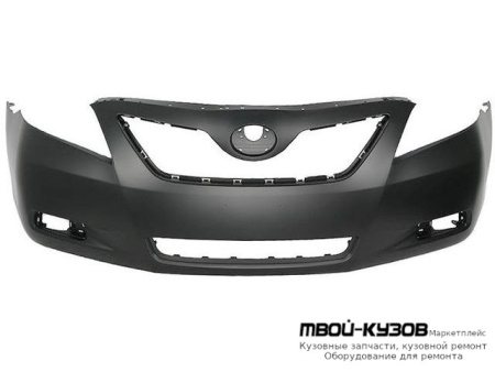 БАМПЕР ПЕРЕДНИЙ БЕЗ ОТВ П/ОМЫВАТЕЛЬ ГРУНТ (ТАЙВАНЬ) для Toyota CAMRY V40 (01.2006-)