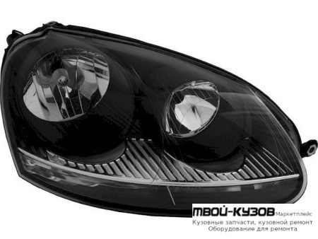 ФАРА ПРАВАЯ СТОРОНА С КОРРЕКТОР ВНУТРИ (DEPO) СЕРЫЙ для Volkswagen GOLF V (10.2003-)