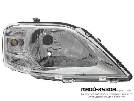 ФАРА ПРАВАЯ СТОРОНА ПОД КОРРЕКТОР (DEPO) для Renault LOGAN (2005-2014), Автоваз LADA LARGUS (2012-)