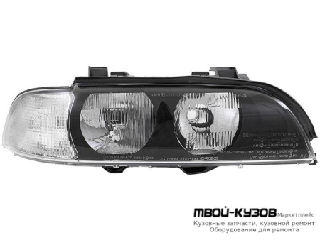 ФАРА ПРАВАЯ СТОРОНА (DEPO) ПОД КОРРЕКТОР УКАЗАТЕЛЬ ПОВОРОТА БЕЛ для BMW E39 (11.1995 - 2003)