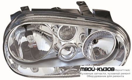 ФАРА ЛЕВАЯ СТОРОНА БЕЗ ПРОТИВОТУМ ПОД КОРРЕКТОР (DEPO) для Volkswagen GOLF IV (10.1997-)