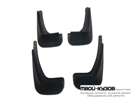 БРЫЗГОВИК ПЕРЕДНИЙ КРЫЛА ЛЕВАЯ + ПРАВАЯ (КОМПЛЕКТ) + ЗАДНИЙ (4 ШТ) (КИТАЙ) для Hyundai SOLARIS (2011-)